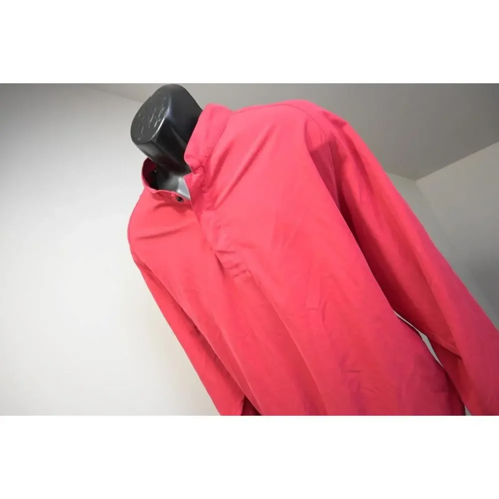FootJoy Golf Windbreaker Jacket Snap Neck Red‎ Long Sleeve Mens Size XL